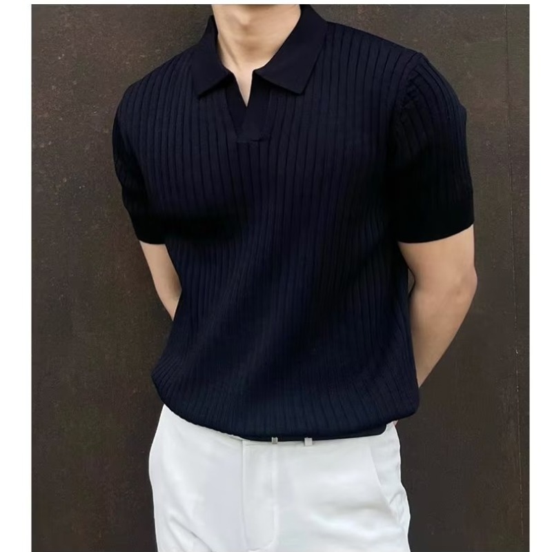 100% Cotton Open-Collar Polo Shirt  | Mens  Shirts Clothing Mens