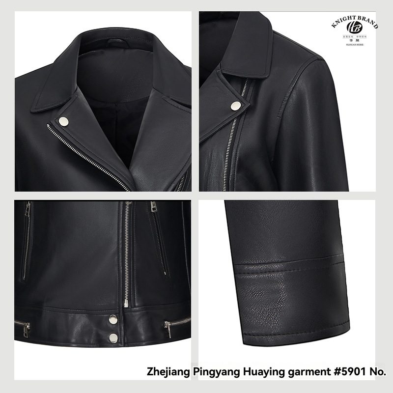 Belted Leather Jacket  | Womens  Leather Jackets Blazers & Jackets Black