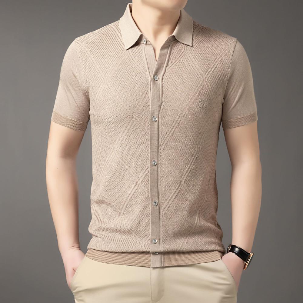 Biarritz-Short Sleeve Cuban Button Shirt  | Mens  Suits Clothing Mens