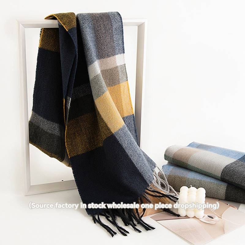 Check Scarf  | Mens  Scarves & Gloves Accessories Mens