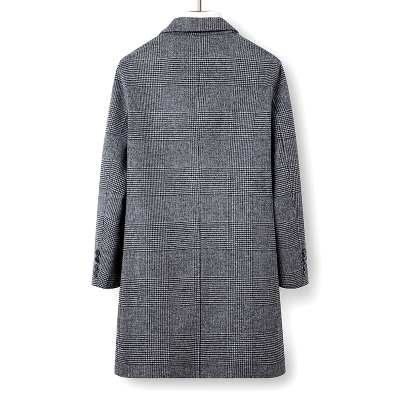 Checked Wool-Blend Car Coat  | Mens  Coats & Jackets Clothing Black