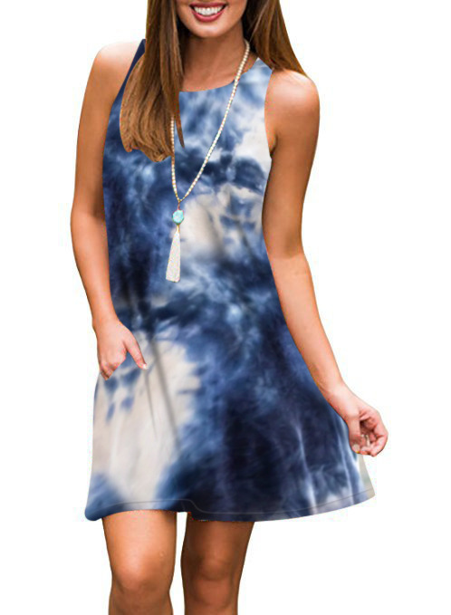 Chloe Sleeveless Mini Dress – Aerial Print  | Womens  Dresses Clothing Dresses