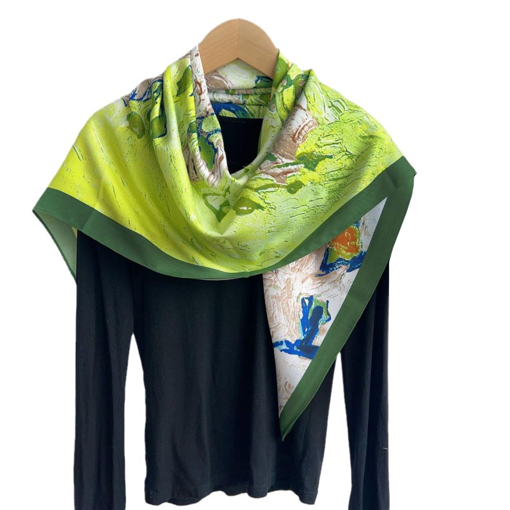 Citron Silk Scarf  | Womens  Hats, Gloves & Scarves Accessories Hats, Gloves & Scarves