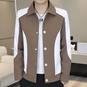 Colourblock Jersey Varsity Jacket  | Mens  Coats & Jackets Clothing Coats & Jackets