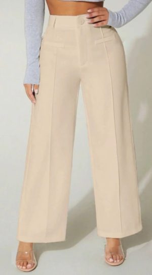 Cropped Wide-Leg Twill Trousers  | Womens  Trousers Clothing Black