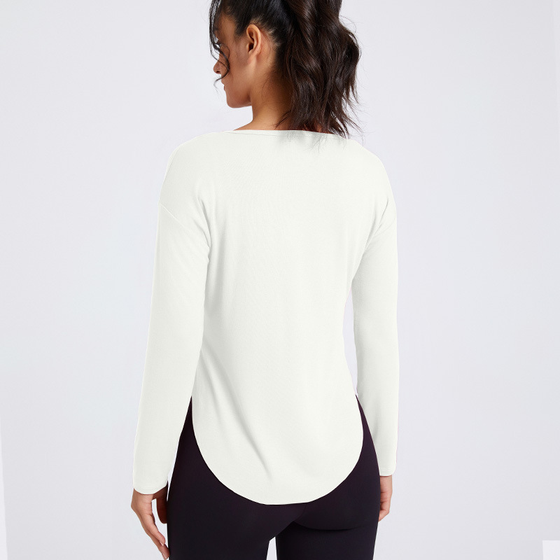 Draped-Jersey Top  | Womens  Tops Clothing Ivory