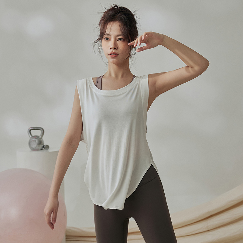 Draped Layered Top  | Womens  Vests Clothing Black