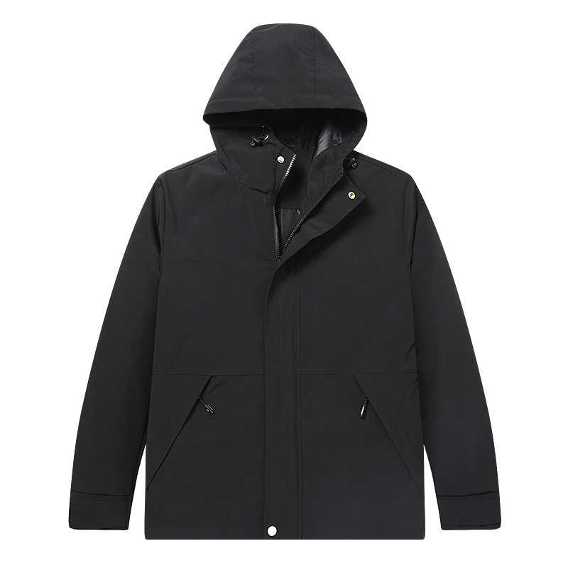 Drawstring Hem Technical Hooded Jacket  | Mens  Coats & Jackets Clothing Coats & Jackets