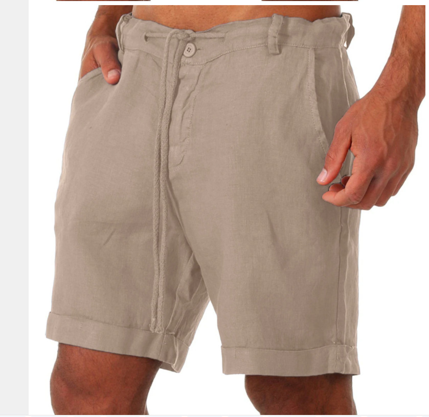 Ezra Linen Beach Shorts  | Mens  Shorts Clothing Mens