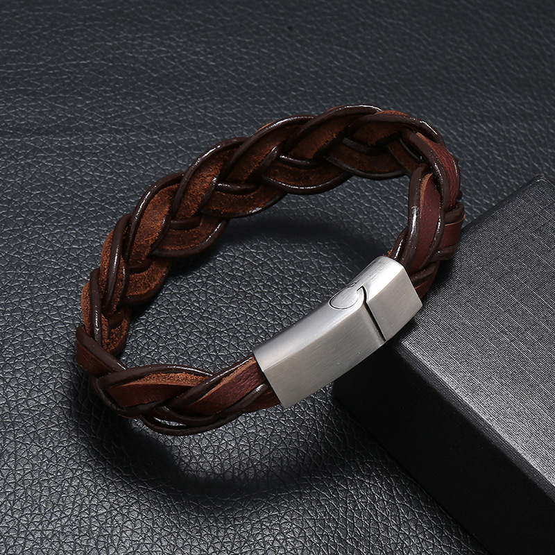 Flat Braided Bracelet  | Mens  Jewellery Accessories Jewellery