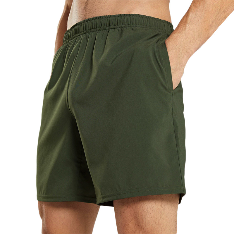 Forest Green Linen Blend Drawstring Shorts  | Mens  Shorts Clothing Forest Green