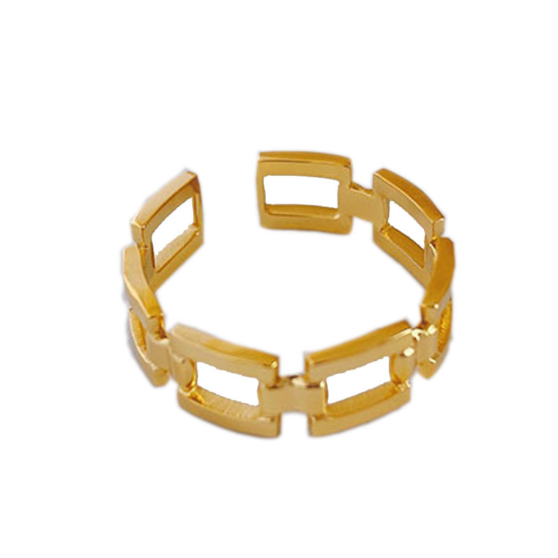 Geometric Chain Bracelet  | Womens  Jewellery Accessories Gold