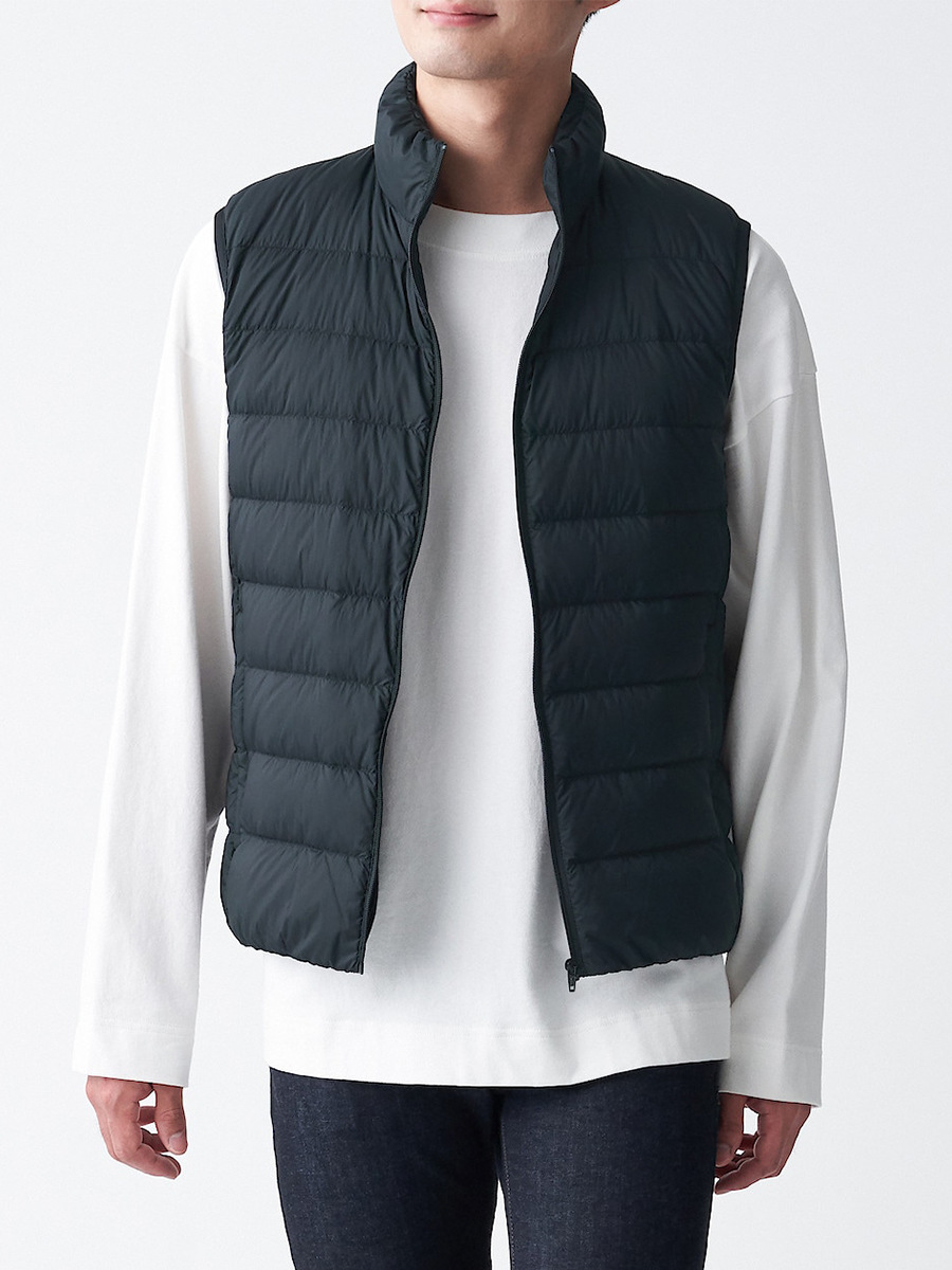 Hybrid Quilt And Knit Zip-Through Gilet  | Mens  Knitwear Clothing Knitwear