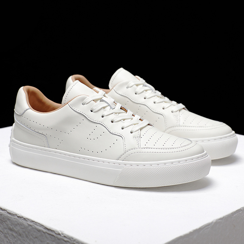 Leather Contrast Detail Trainers  | Womens  Trainers Flats Flats