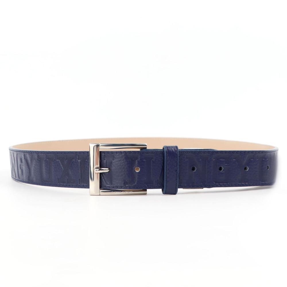 Leather Reversible Logo Debossed Belt  | Mens  Belts Accessories Belts