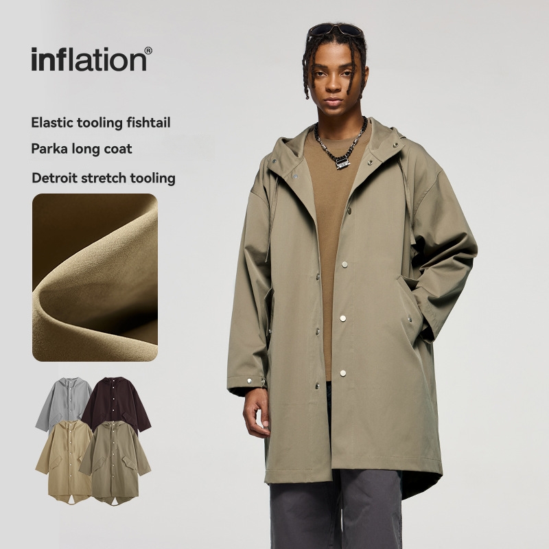 Longline Hooded Raincoat  | Mens  Coats & Jackets Clothing Coats & Jackets