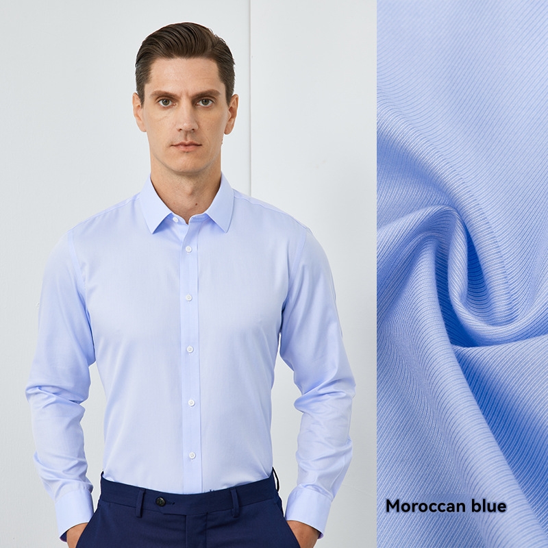 Ls Slim Foiano Zigzag Twill Shirt  | Mens  Suits Clothing Mens