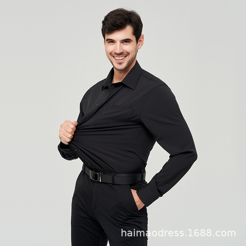 Mercerised Cotton Jersey Shirt  | Mens  Knitwear Clothing Black