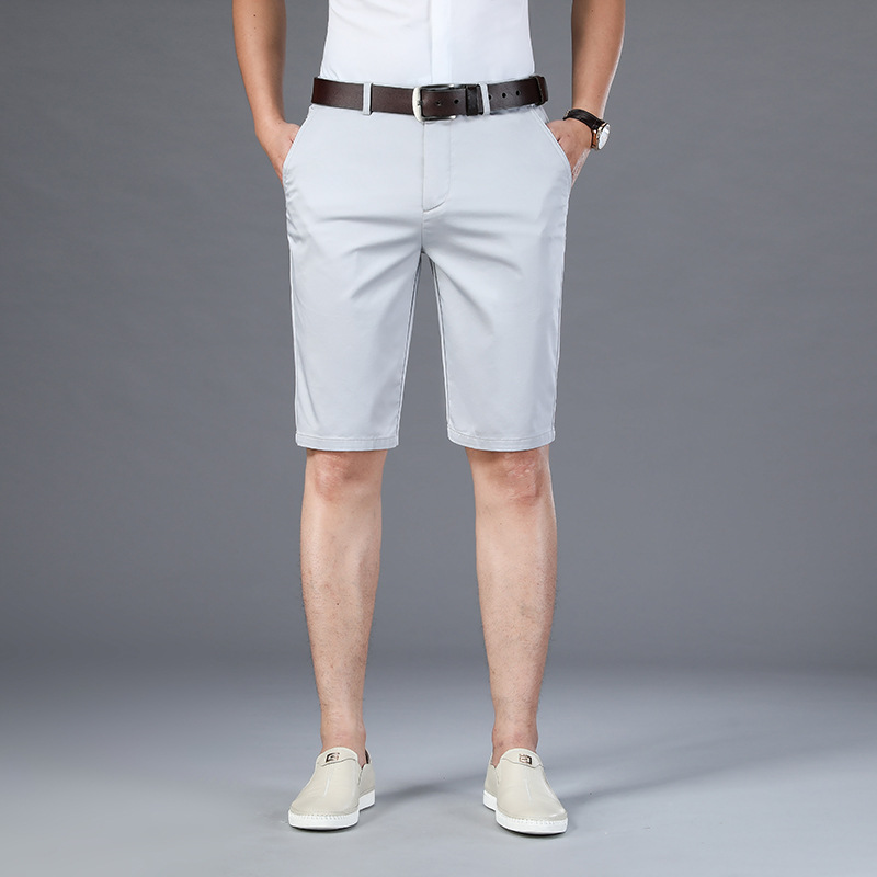 Modern Fit Cotton Blend Chino Shorts  | Mens  Shorts Clothing Mens