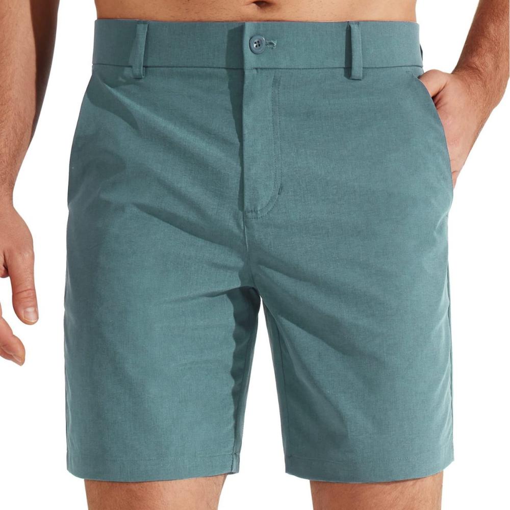 Modern Fit Cotton Blend Chino Shorts  | Mens  Shorts Clothing Airforce Blue