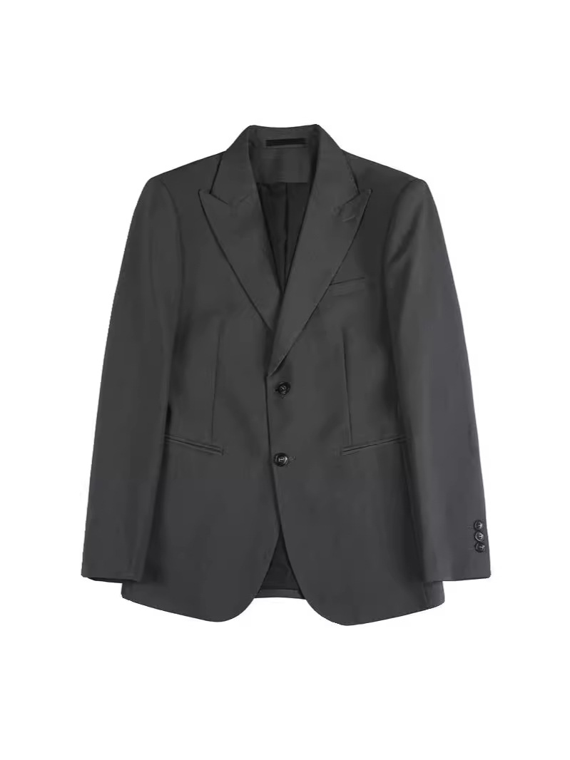 Modern Fit Single Breasted Tuxedo Jacket  | Mens  Suits Blazers Black