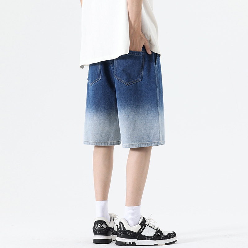 Ombre Denim Bermuda Shorts  | Mens  Shorts Clothing Mens