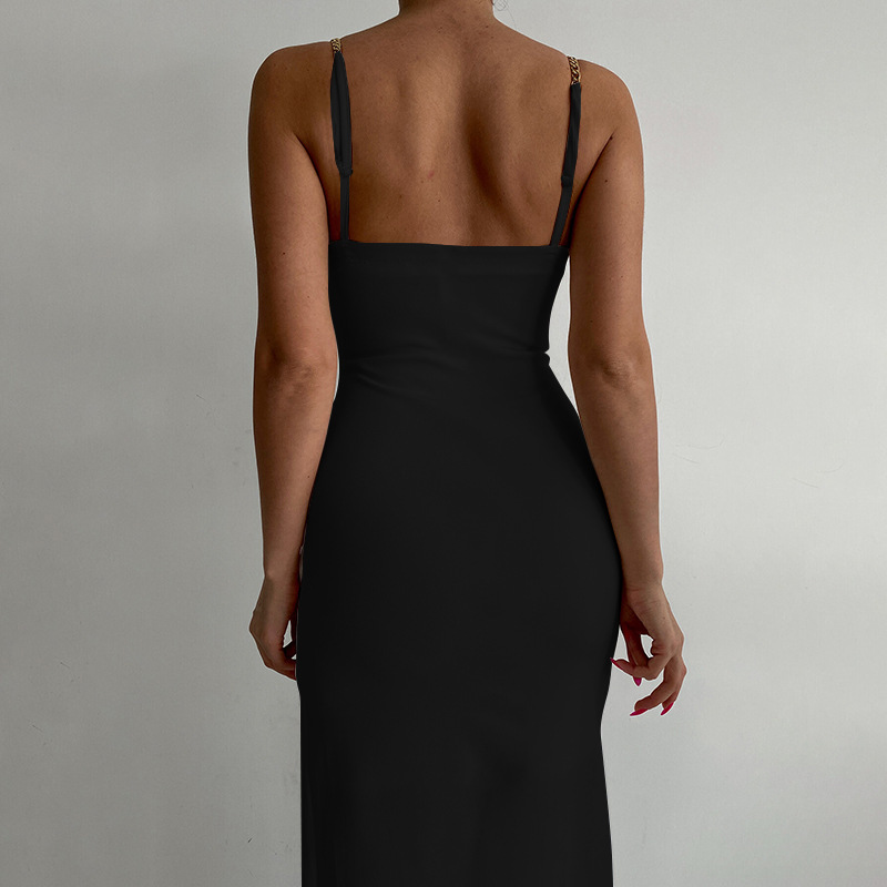 One-Shoulder Jersey Maxi Dress  | Womens  Dresses Clothing Black