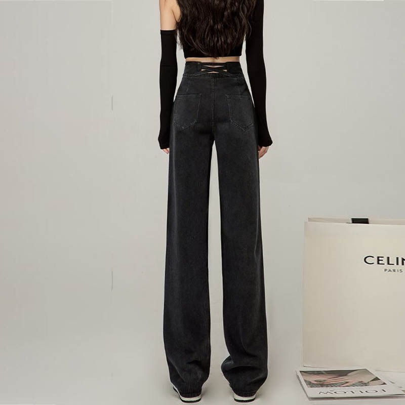 Palazzo Jeans  | Womens  Trousers Clothing Black