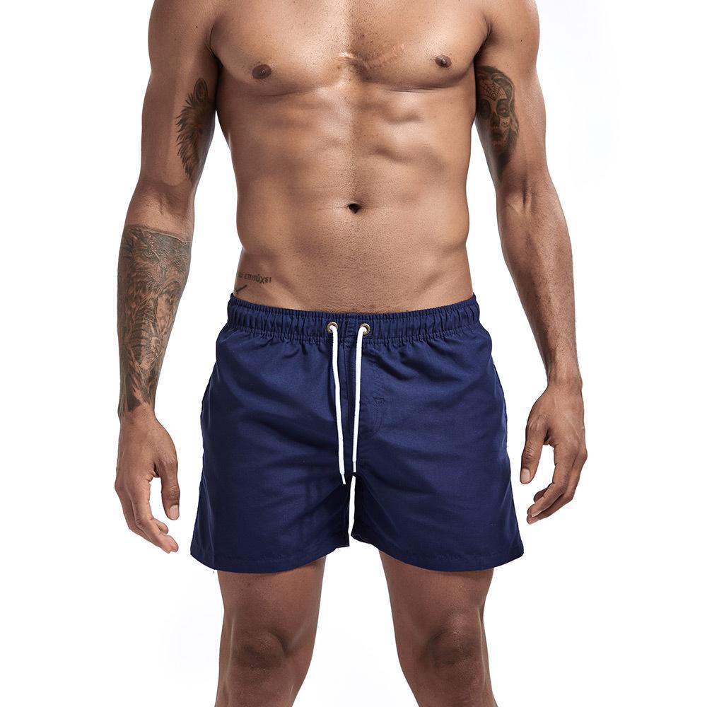 Plain Drawstring Waist Swim Shorts  | Mens  Swimwear Clothing Mens