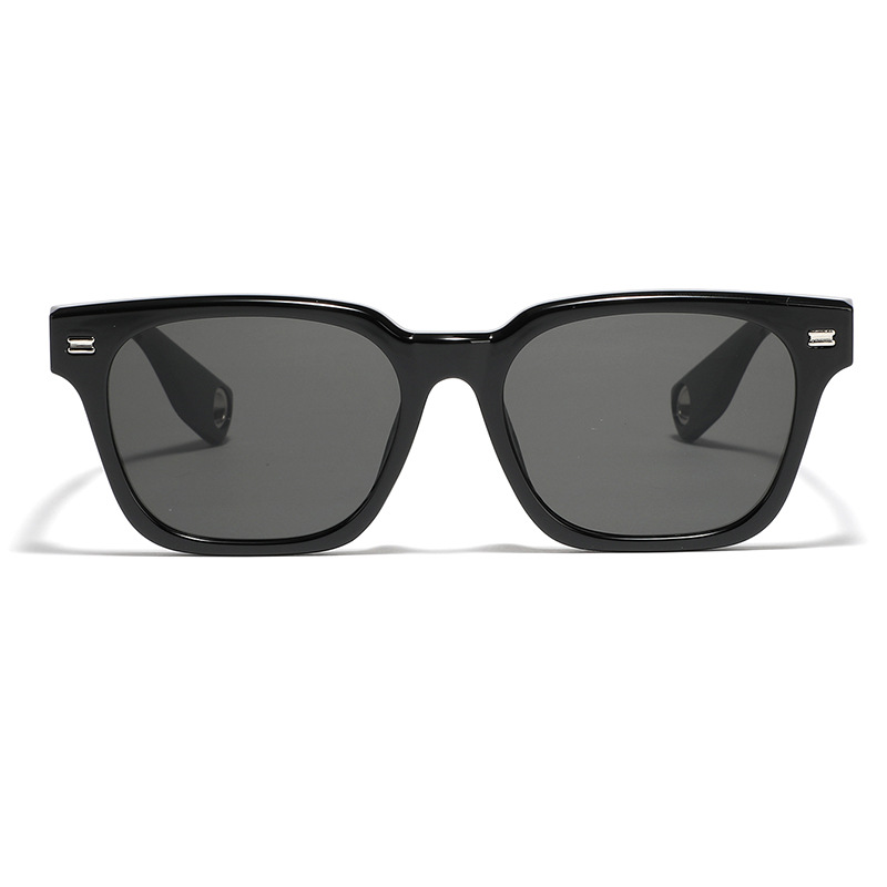 Rectangular Frame Acetate Sunglasses  | Womens  Sunglasses Accessories Black