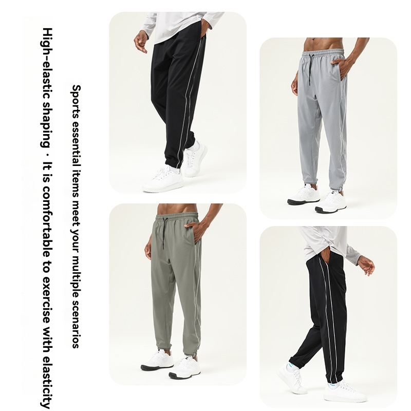 Relaxed Contrast Pipe Detail Trousers  | Mens  Trousers Clothing Ivory Stripe