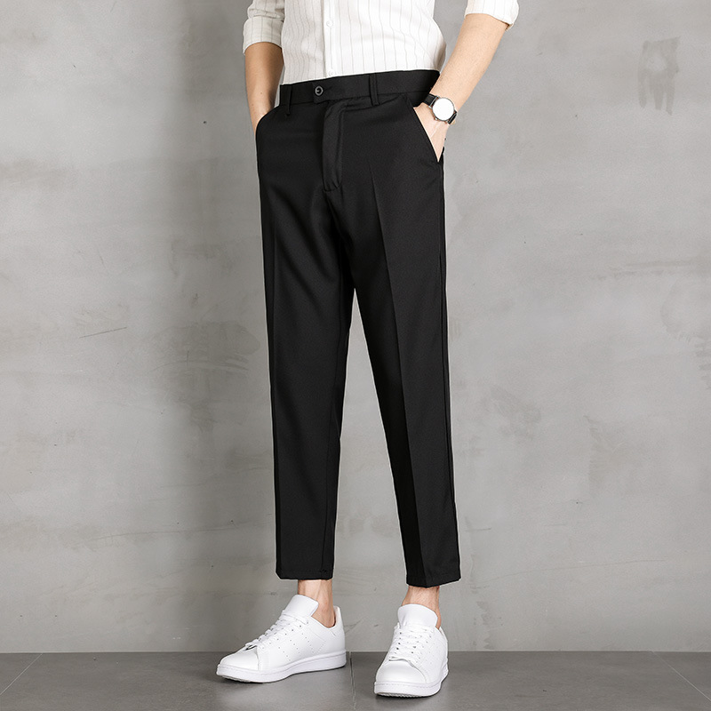 Relaxed Drawstring Trousers With Turn-Ups  | Mens  Trousers Clothing Mens