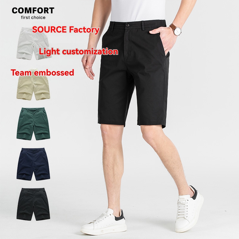 Short Length Casual Chino Shorts  | Mens  Shorts Clothing Black