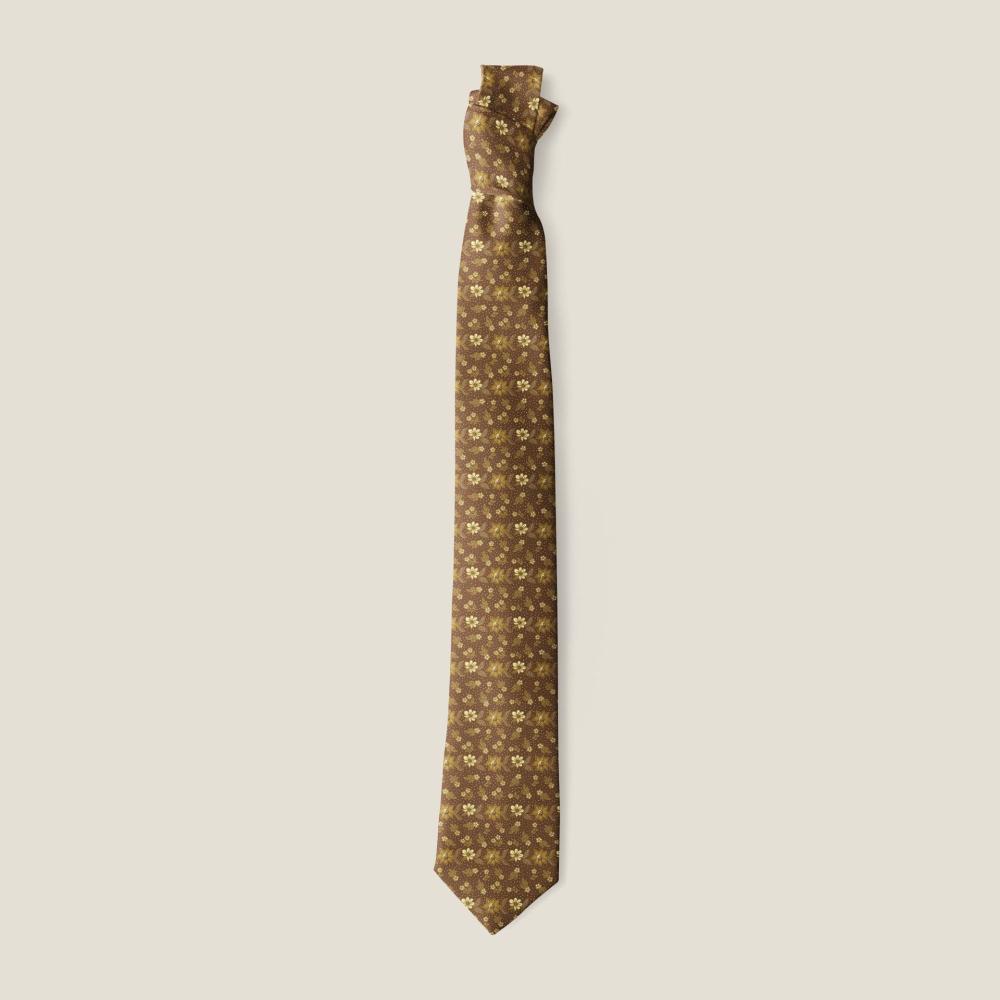 Silk Medallion Print Tie  | Mens  Ties & Pocket Squares Accessories Mens