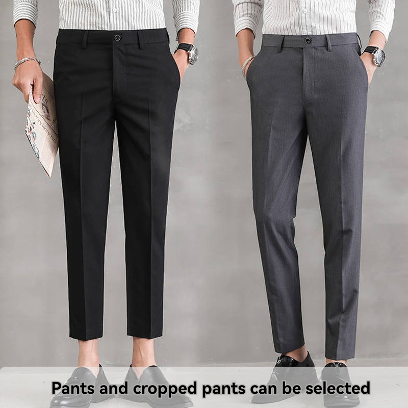 Slim Fit Cotton Blend Chinos  | Mens  Trousers Clothing Black