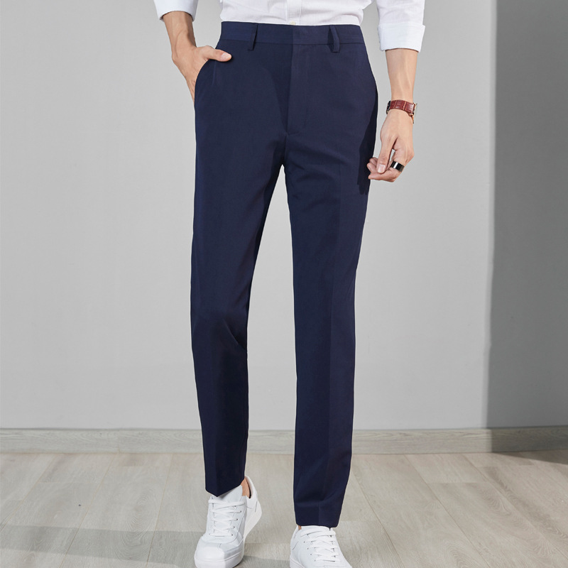 Slim Fit Suit Trousers  | Womens  Trousers Clothing Navy