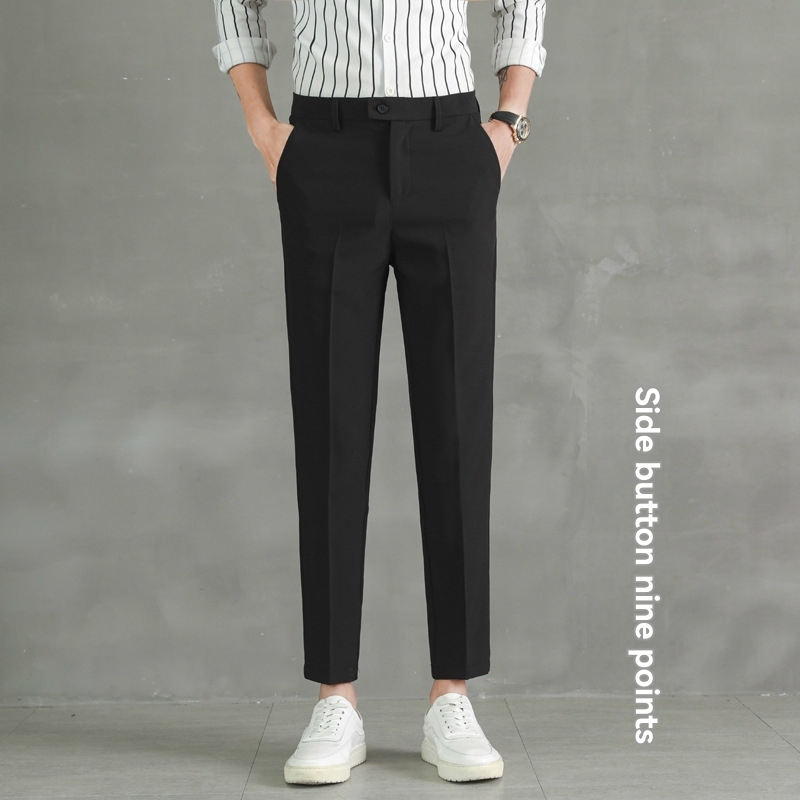 Slim Fit Suit Trousers  | Womens  Trousers Clothing Black