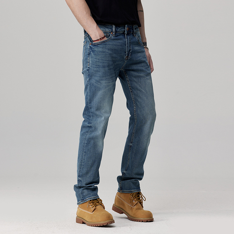 Straight Leg Jeans  | Mens  Jeans Clothing Foltz Blue