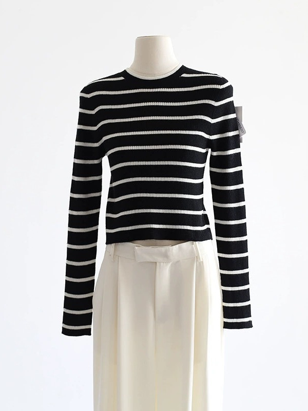 Stripe Boat Neck Knit  | Womens  Knitwear Clothing Knitwear