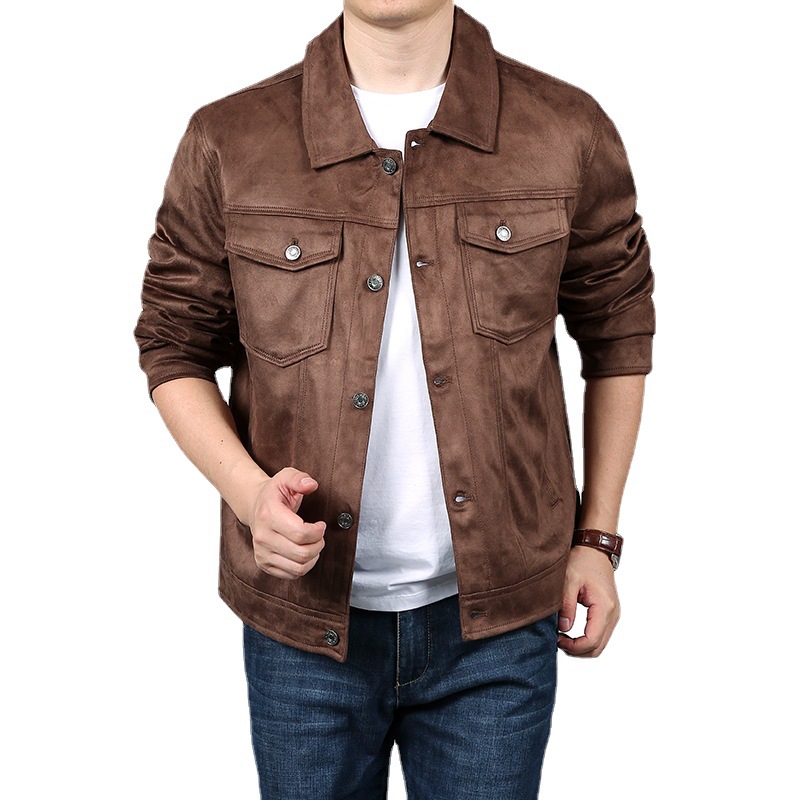 Suede Zip Through Trucker Jacket  | Mens  Coats & Jackets Clothing Coats & Jackets