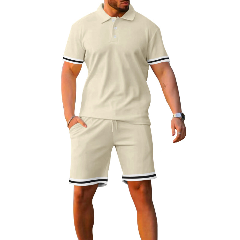 Textured Contrast Trim Half-Zip Polo Shirt  | Mens  Polo Shirts Clothing Mens