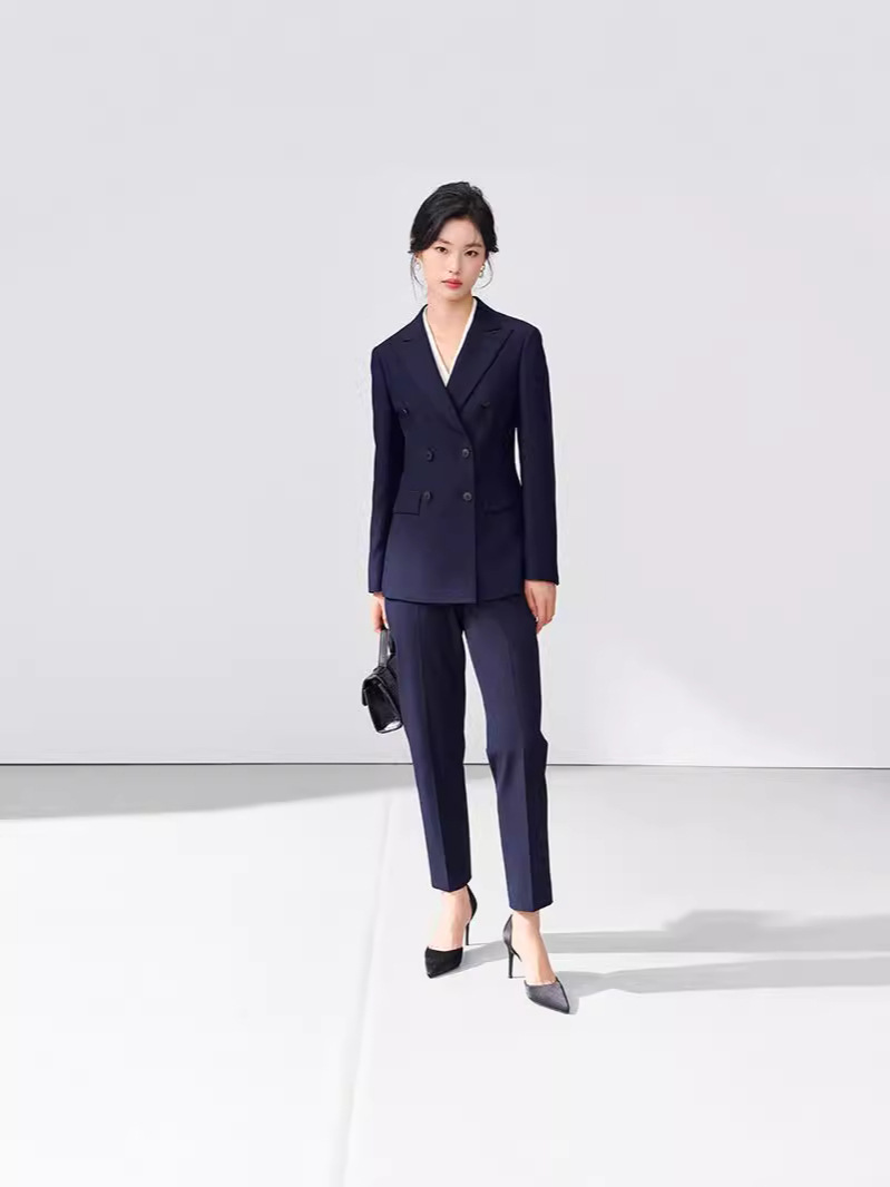 Textured Double Breasted Suit Blazer  | Womens  Blazers & Jackets Blazers & Jackets Blazers & Jackets