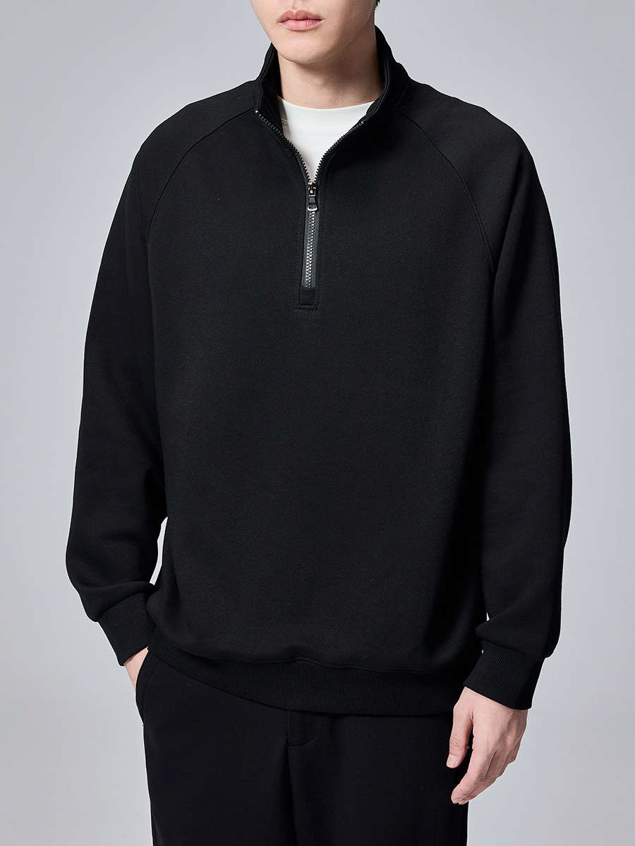 Textured Half-Zip Funnel-Neck Sweatshirt  | Mens  Sweats, Hoodies & Joggers Clothing Mens