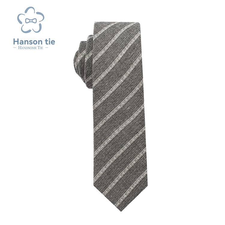 Textured Stripe Silk Blend Tie  | Mens  Ties & Pocket Squares Accessories Charcoal