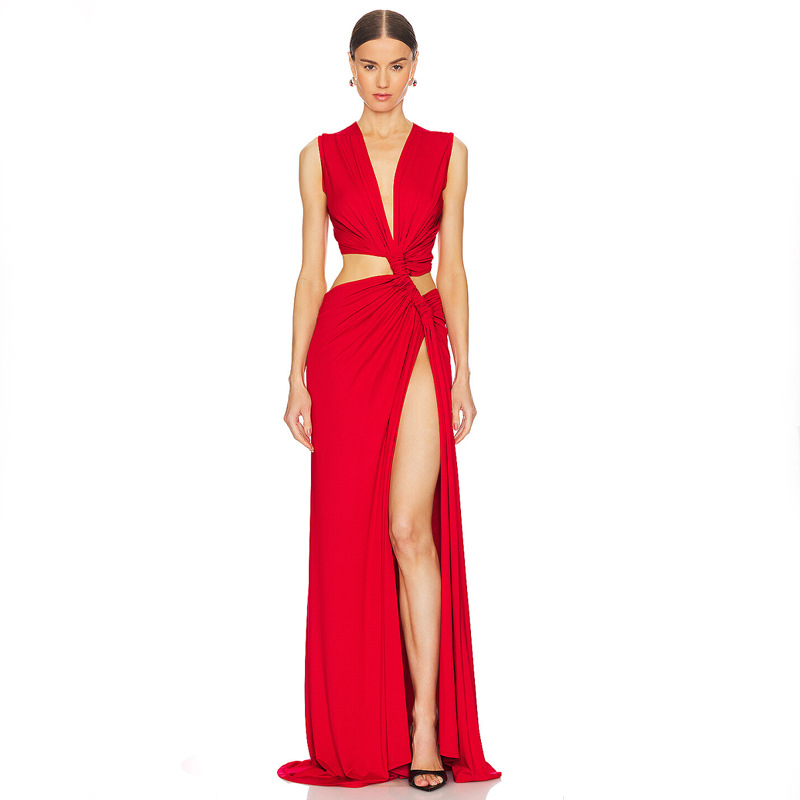 Tiffany Fuchsia Jersey Gown  | Womens  Dresses Clothing Dresses