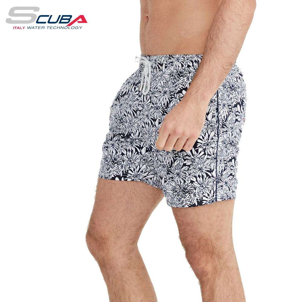 Toby Linen Cotton Printed Shorts  | Mens  Shorts Clothing Mens