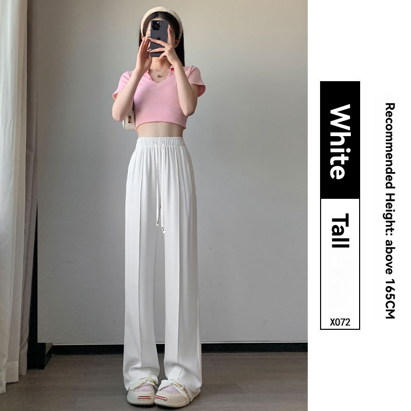 Waistband Detail Wide Leg Trousers  | Womens  Trousers Clothing Navy