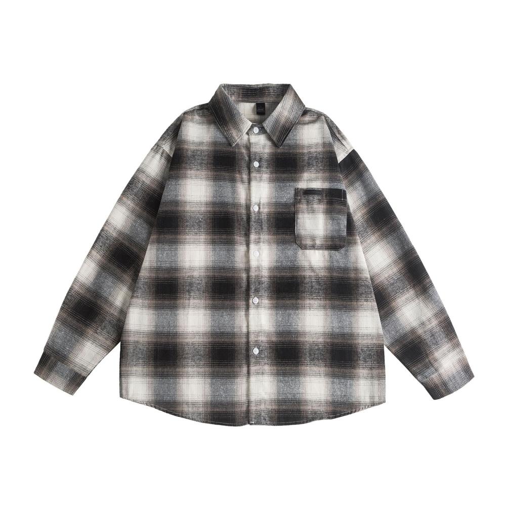 Wool Blend Checked Shacket  | Womens  Tops Blouses & Shirts Blouses & Shirts