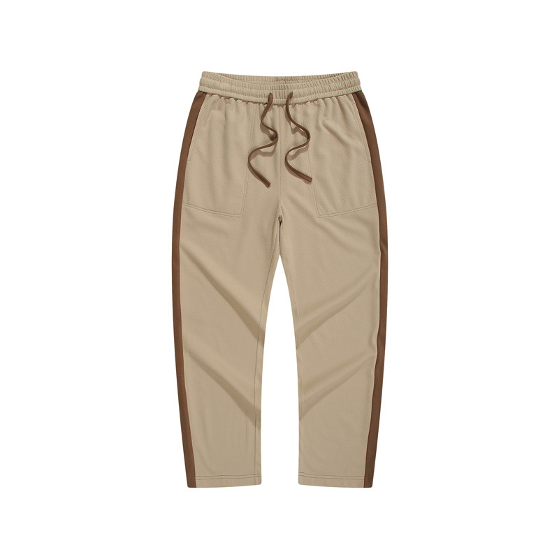 Wool Blend Colourblock Joggers  | Womens  Trousers Clothing Camel