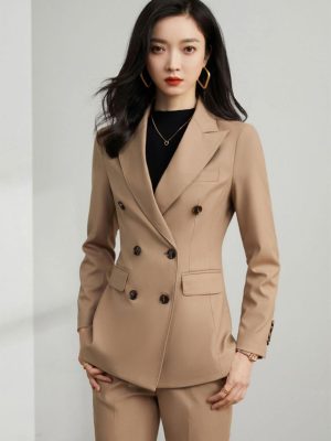 Wool Blend Double Breasted Blazer  | Womens  Suits Blazers & Jackets Blazers & Jackets